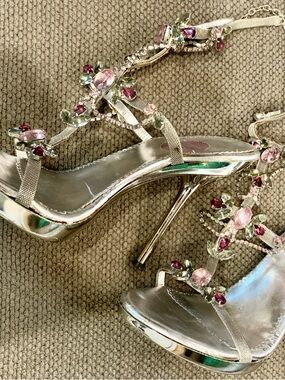 SACCO 1823 by Francesco Sacco with SWAROVSKI crystals Platform Stilettos